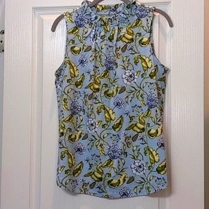 Ann Taylor blue floral top